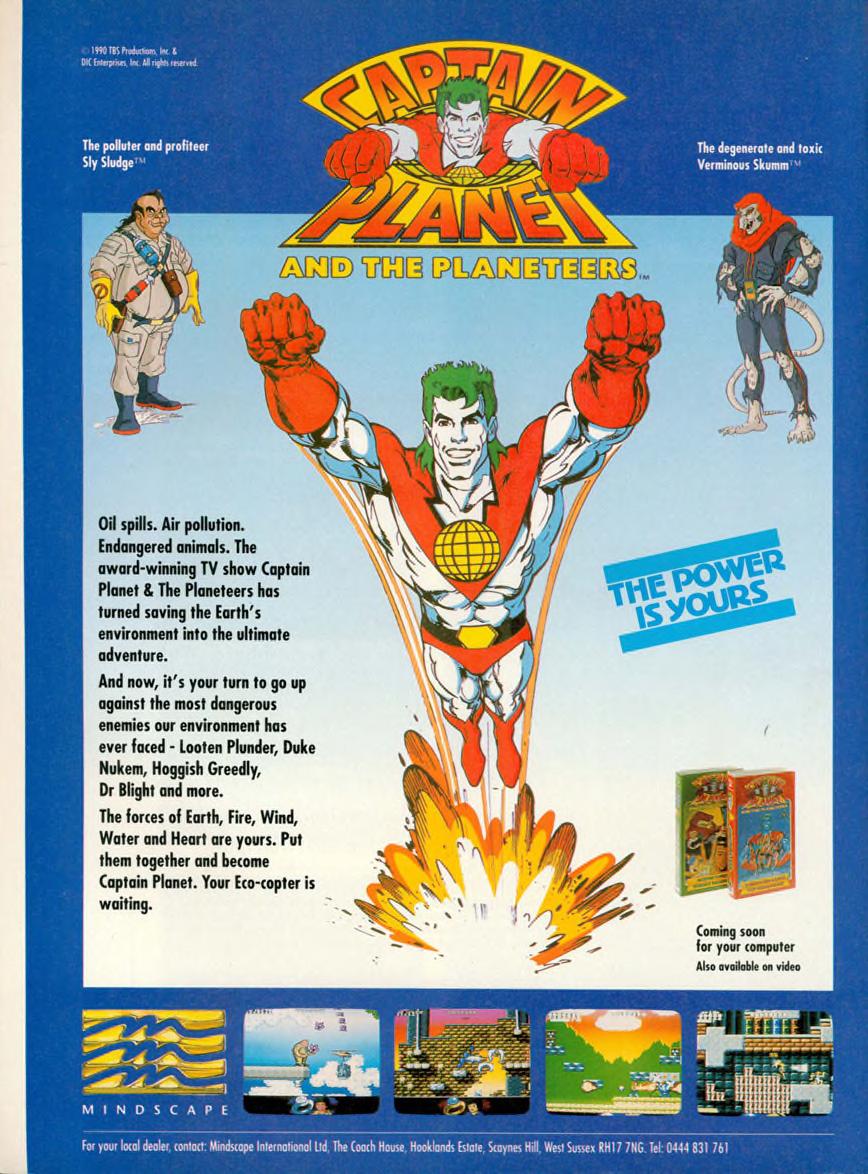 Advertisement for captain planet computer game