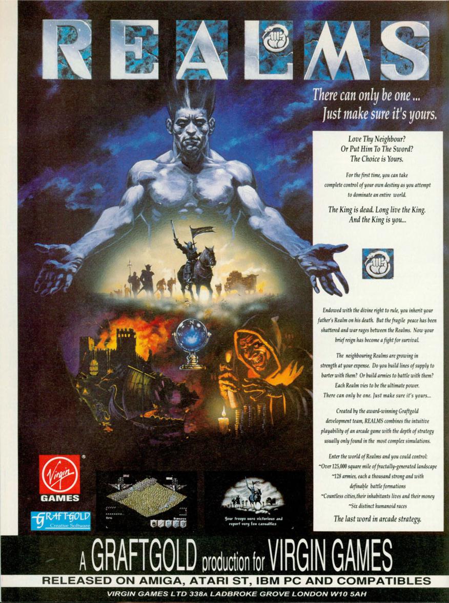 Retro computer game realms poster ad